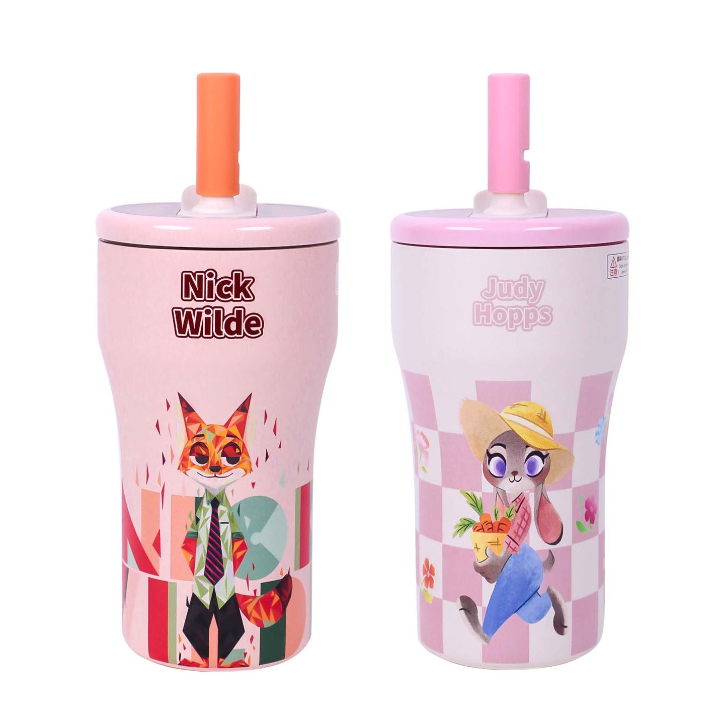 Gobelet Isotherme Enfant avec Paille 630ml - Animaux