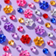 Pack Gem Stickers Strass Fleur – 12 Planches + Colle + Pincette - Librairie Oxford City