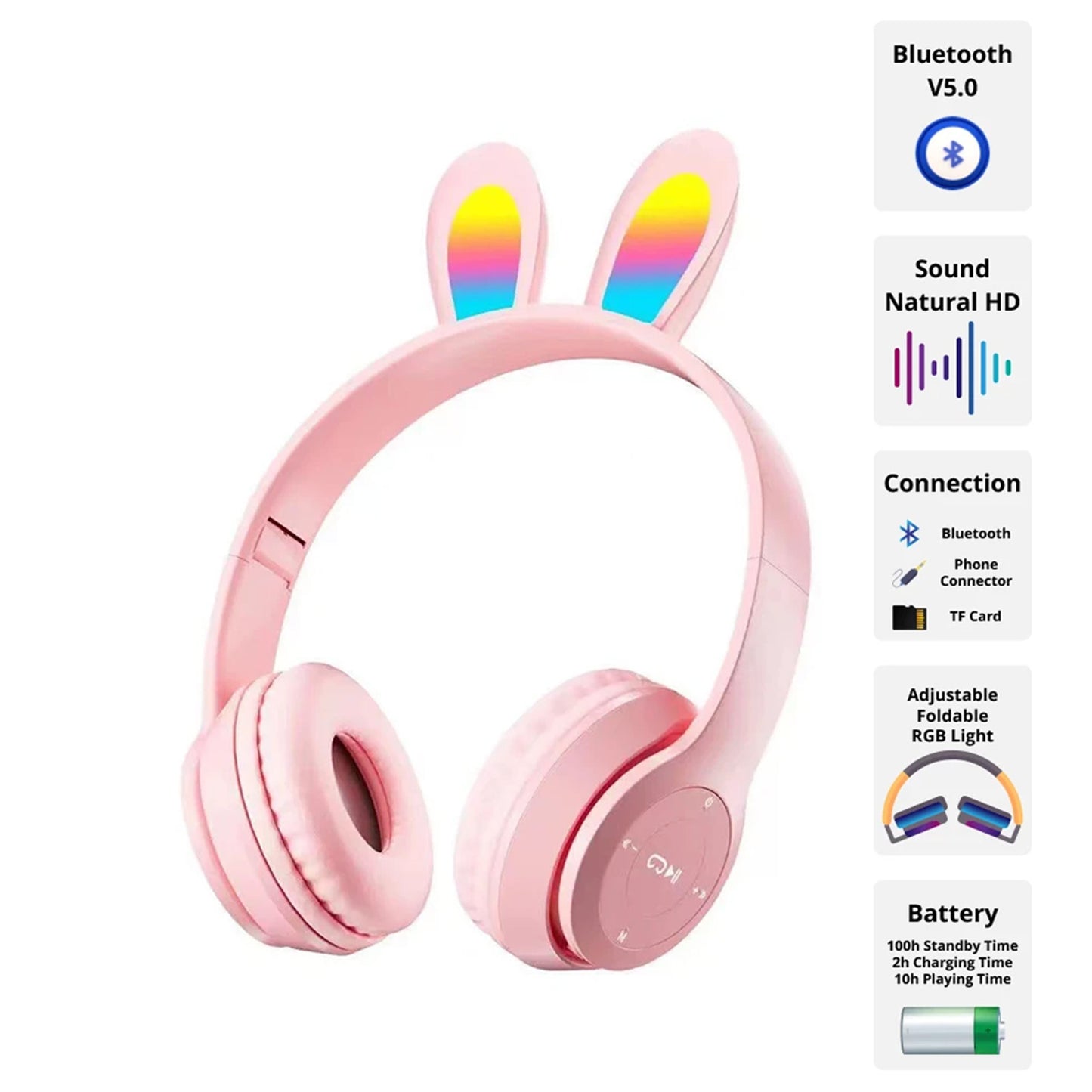 Casque Bluetooth P47R Pour Enfants - Librairie Oxford City