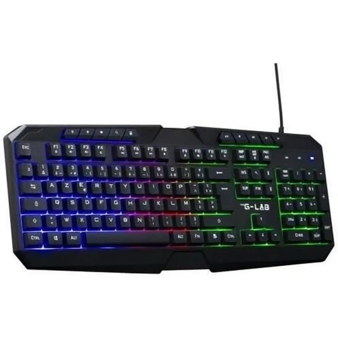 THE G - LAB Combo Natrium 4 - en - 1 Gaming - Clavier Azerty Rgb, Souris 6400 Dpi, Casque 50 Mm - Librairie Oxford City
