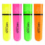 Surligneurs BIC Marking Flat Fluo - Assortiment de Couleurs Fluo, Pack de 4 - Librairie Oxford City