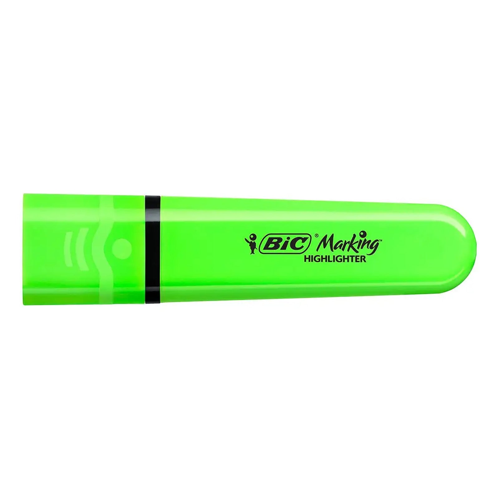 Surligneurs BIC Marking Flat Fluo - Assortiment de Couleurs Fluo, Pack de 4 - Librairie Oxford City