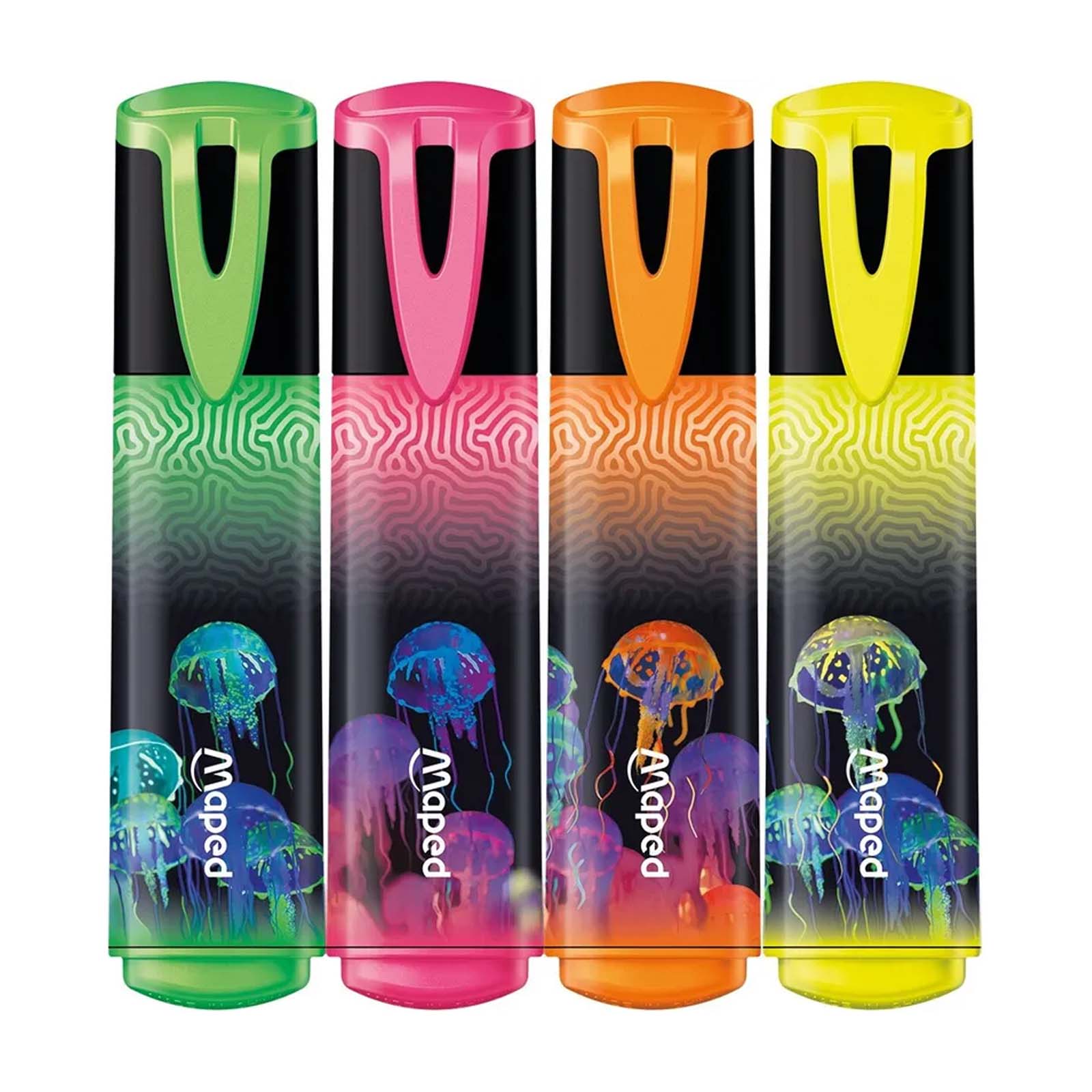 Maped Deepsea Paradise - 4 Surligneurs en blister - Librairie Oxford City