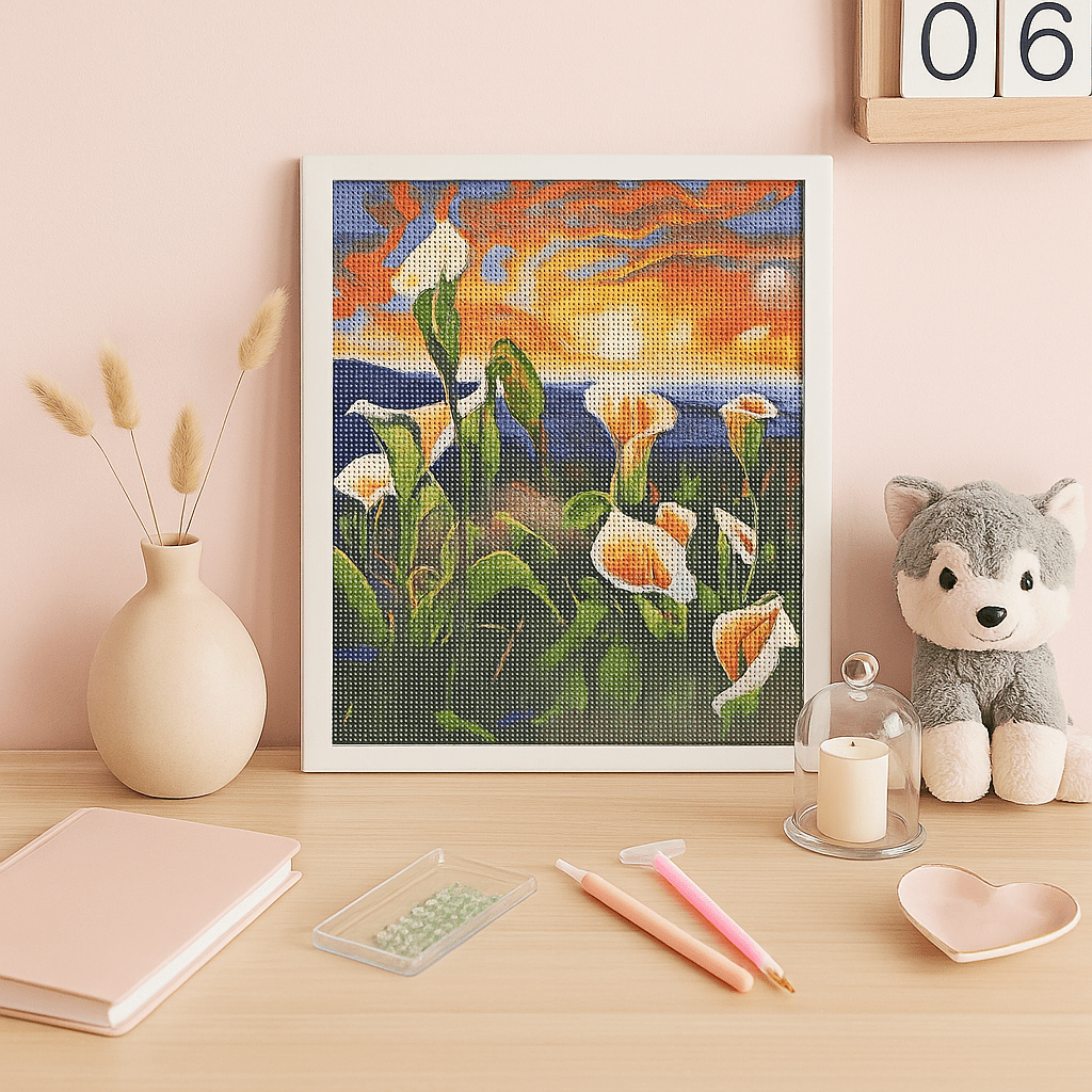 ✨🖼️ Diamond Painting Paysages de Rêve – Décors Nature & Mer 🌻🌅 - Librairie Oxford City