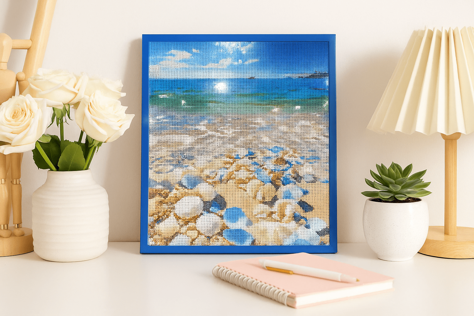 ✨🖼️ Diamond Painting Paysages de Rêve – Décors Nature & Mer 🌻🌅 - Librairie Oxford City