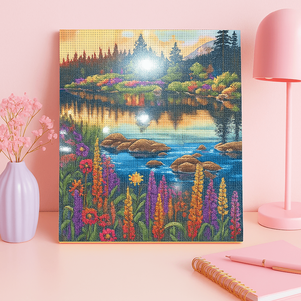 ✨🖼️ Diamond Painting Paysages de Rêve – Décors Nature & Mer 🌻🌅 - Librairie Oxford City