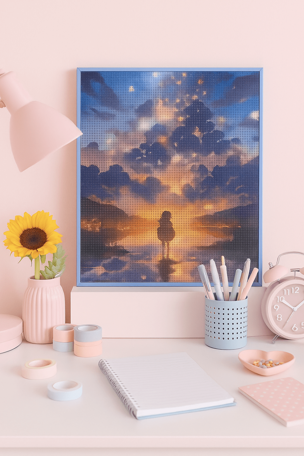 ✨🖼️ Diamond Painting Paysages de Rêve – Décors Nature & Mer 🌻🌅 - Librairie Oxford City