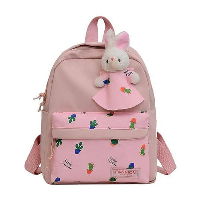 Sac à dos enfant "Lapin Cactus" – avec peluche amovible - Librairie Oxford City