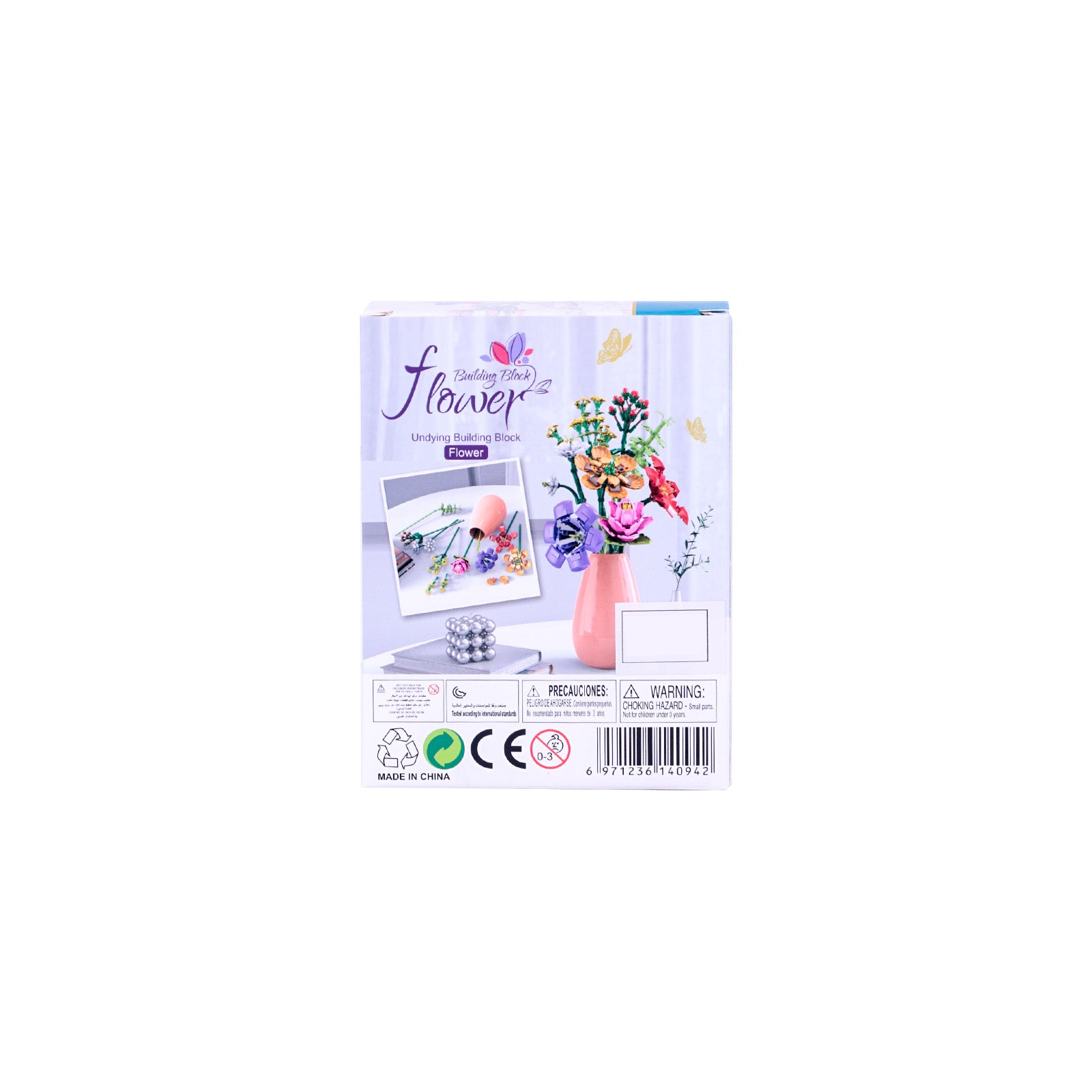 Orchidée en Briques – Flower Building Block Zuanma (Réf. 087B / 087D) - Librairie Oxford City