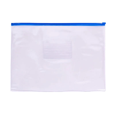 Pochette Zipper A4 Transparente — Chanyi CY56 - 18C (Coloris assortis) - Librairie Oxford City