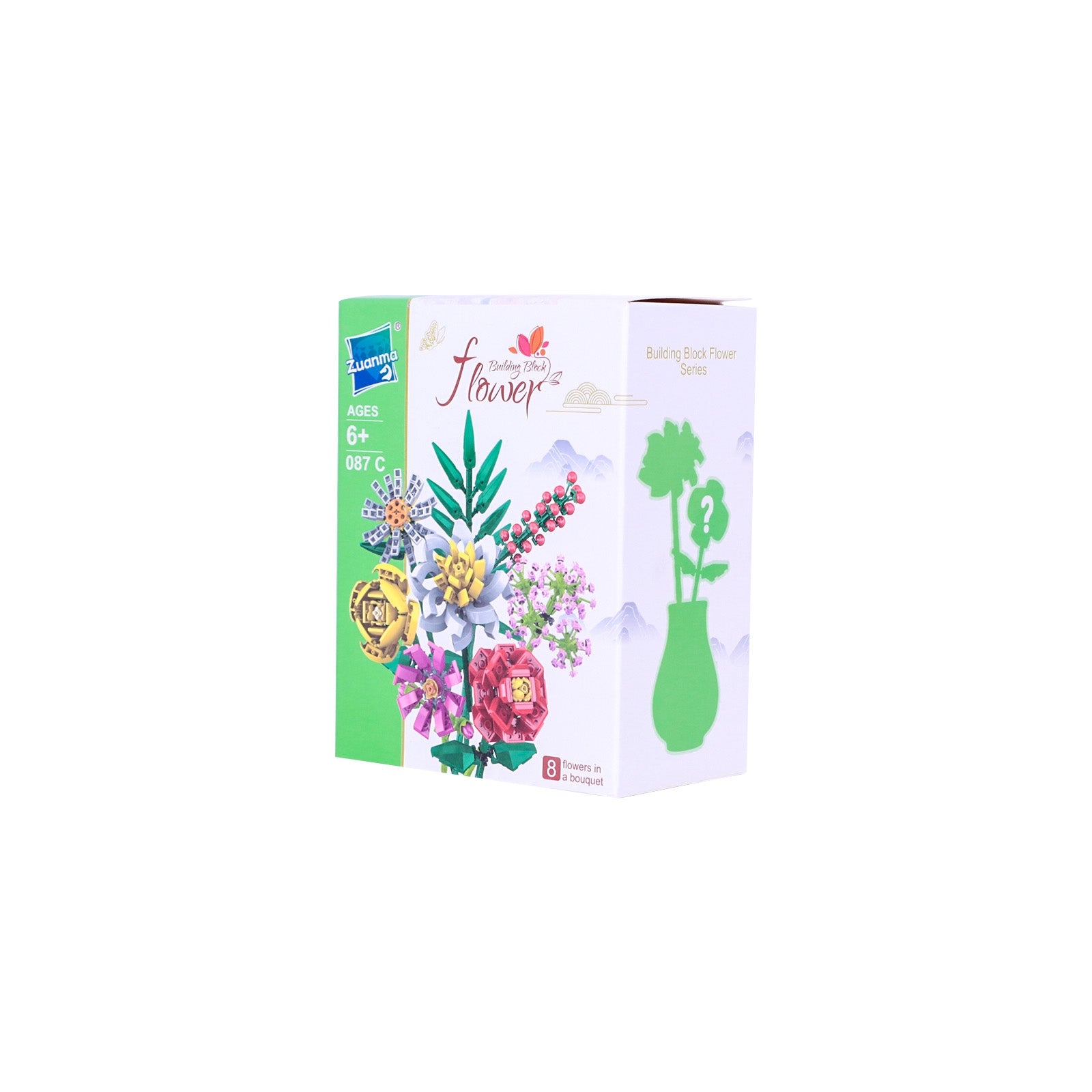 Orchidée en Briques – Flower Building Block Zuanma (Réf. 087B / 087D) - Librairie Oxford City
