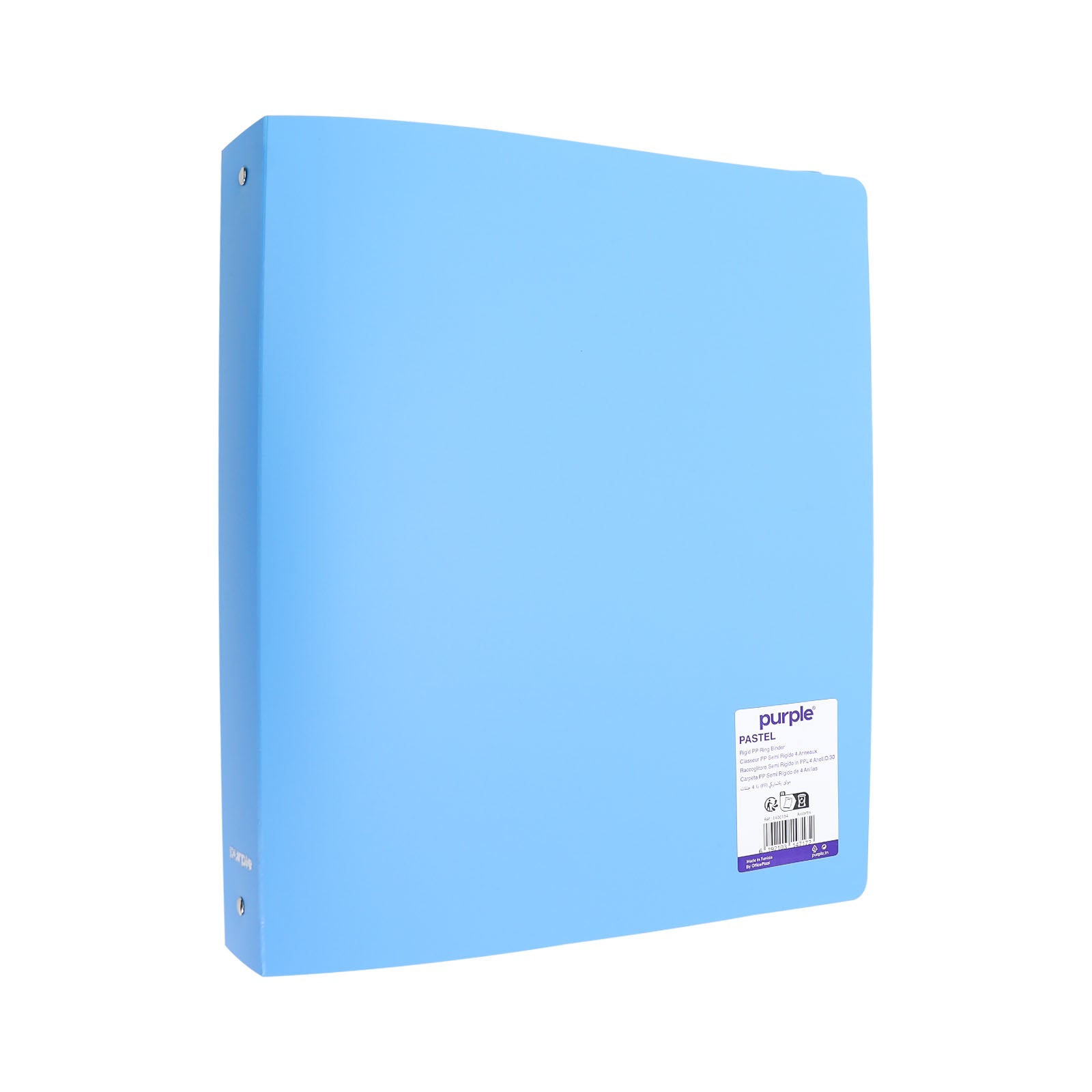 Classeur 4 Anneaux A4 Pastel – Purple (26x32 cm, PP Semi - Rigide) - Librairie Oxford City