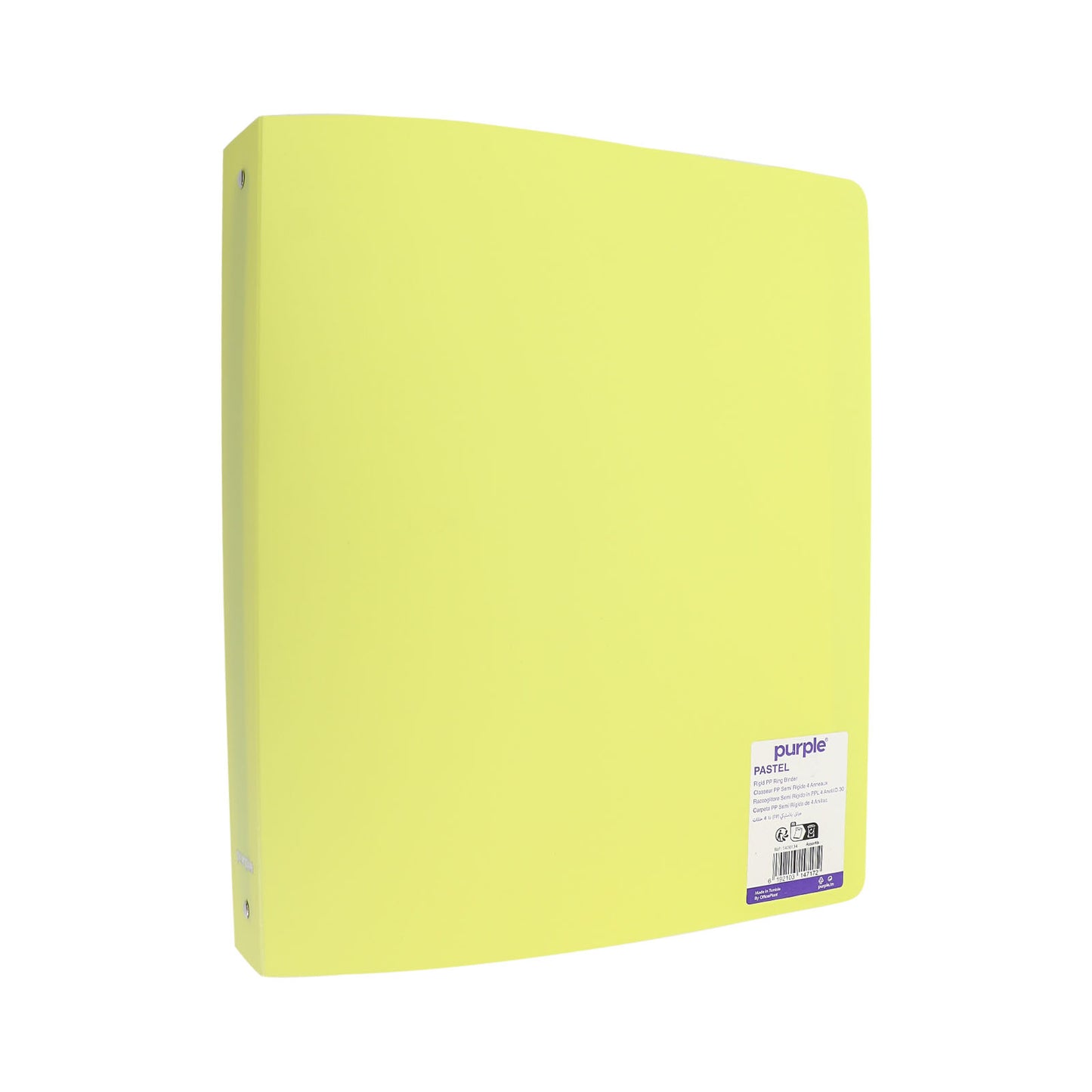 Classeur 4 Anneaux A4 Pastel – Purple (26x32 cm, PP Semi - Rigide) - Librairie Oxford City