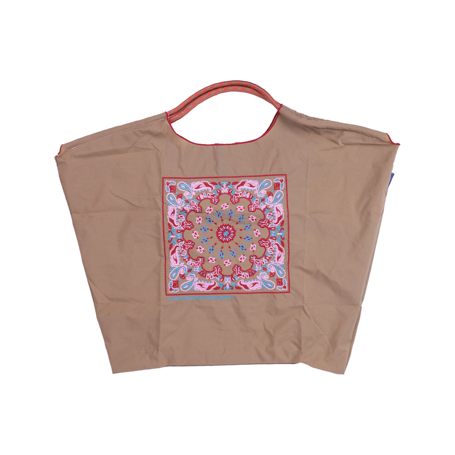 Tote Bag Pliable Ball & Chain | Sac Réutilisable Brodé | Polyester Épais | Poche Intérieure | 60×40 cm - Librairie Oxford City