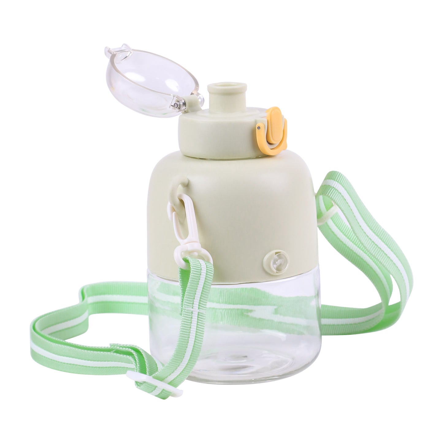 Gourde Enfant Robot avec Charm 16cm - Paille & Bandoulière