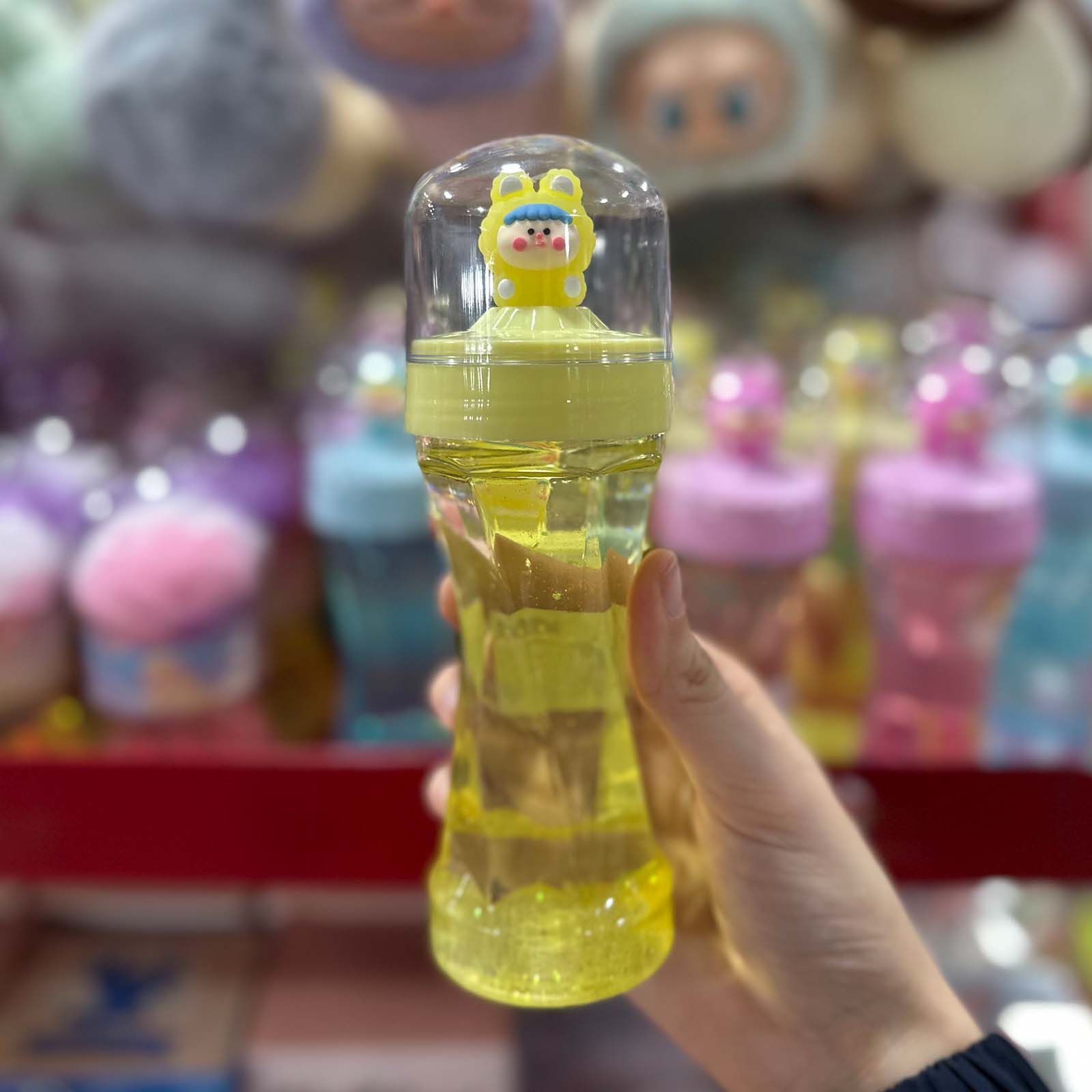 🧃 Bouteille Slime Kawaii 🐰✨ – Jouet sensoriel coloré avec figurine animale - Librairie Oxford City