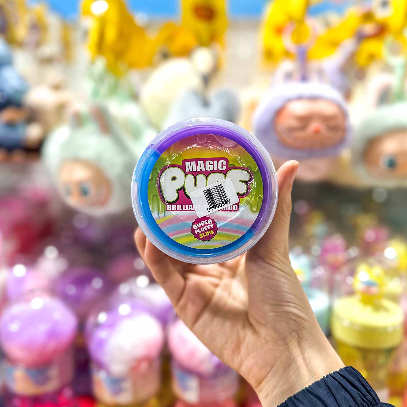 🌈 Magic Puff Slime 🫧 – Slime bicolore brillant et extensible - Librairie Oxford City