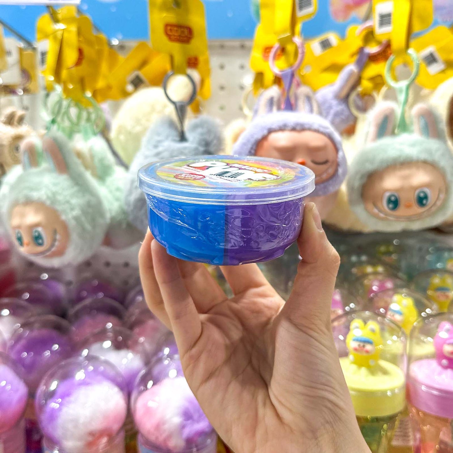 🌈 Magic Puff Slime 🫧 – Slime bicolore brillant et extensible - Librairie Oxford City