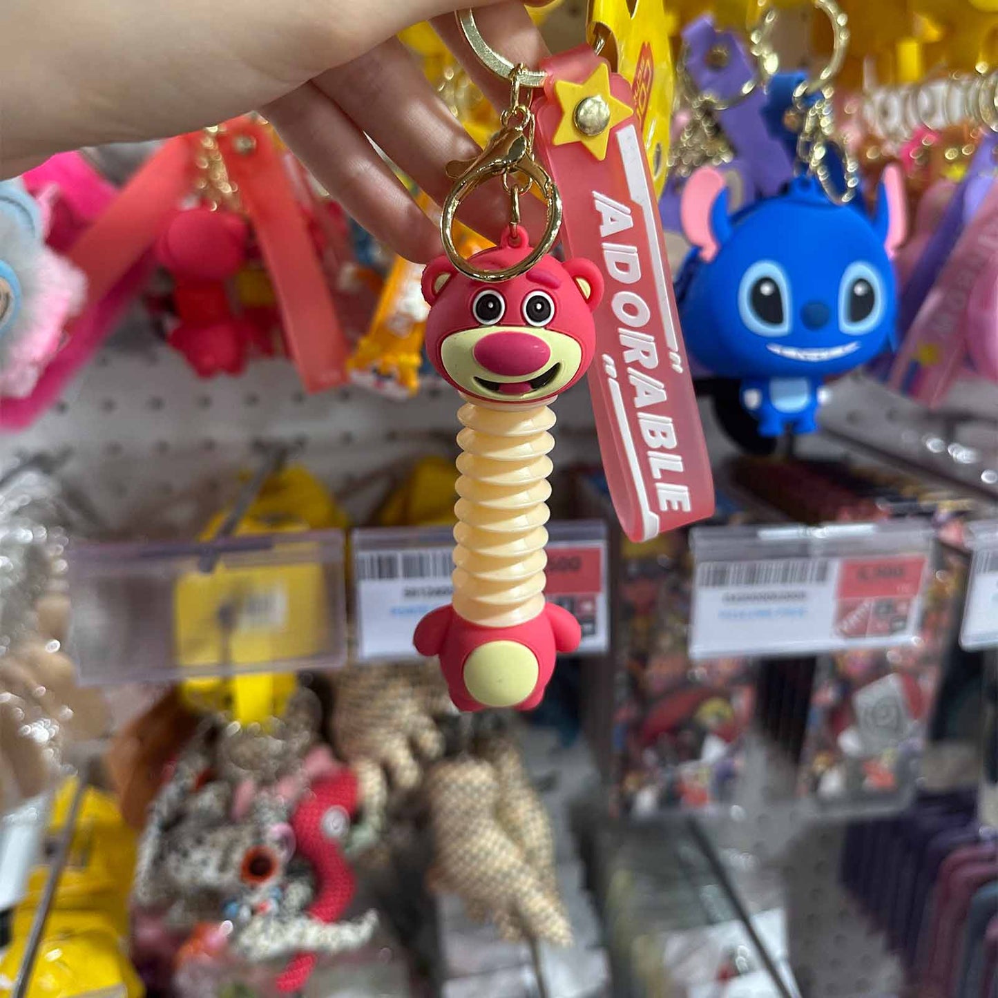 Porte - clés élastique “Adorable” – Ours & Panda Pop - Up - Librairie Oxford City