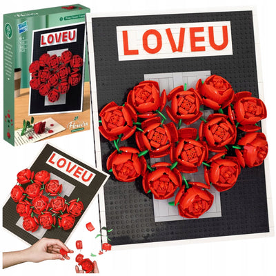 Zuanma Building Block Flower Rose Frame 848 Pcs 6+ - Librairie Oxford City
