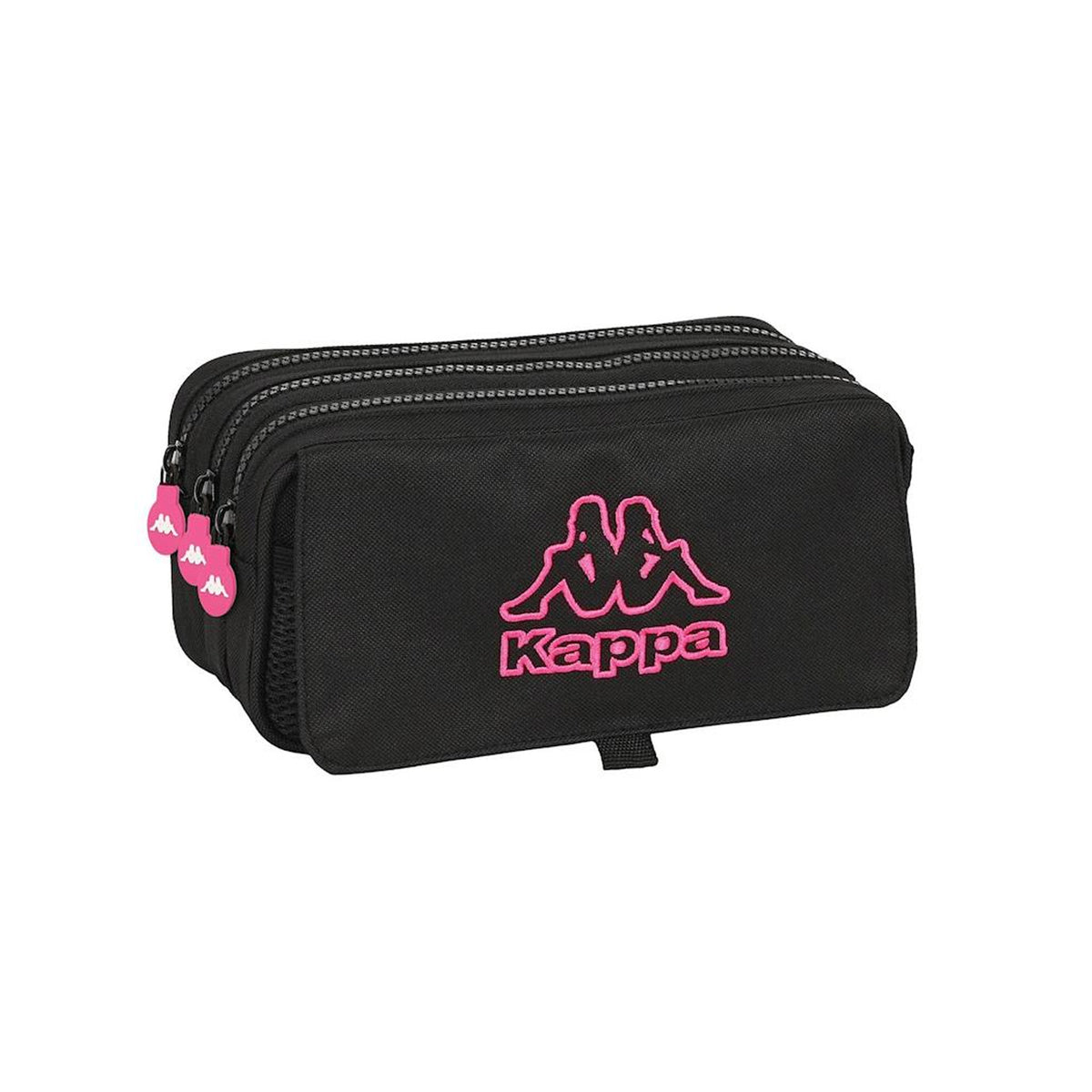 Trousse Kappa 3 Compartiments — Noir & Rose - Librairie Oxford City