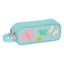Trousse Joumma Bags Butterfly 2 Zips — Turquoise & Rose - Librairie Oxford City