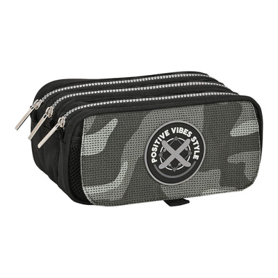 Trousse Safta 3 Compartiments Stone — Motif Camouflage - Librairie Oxford City