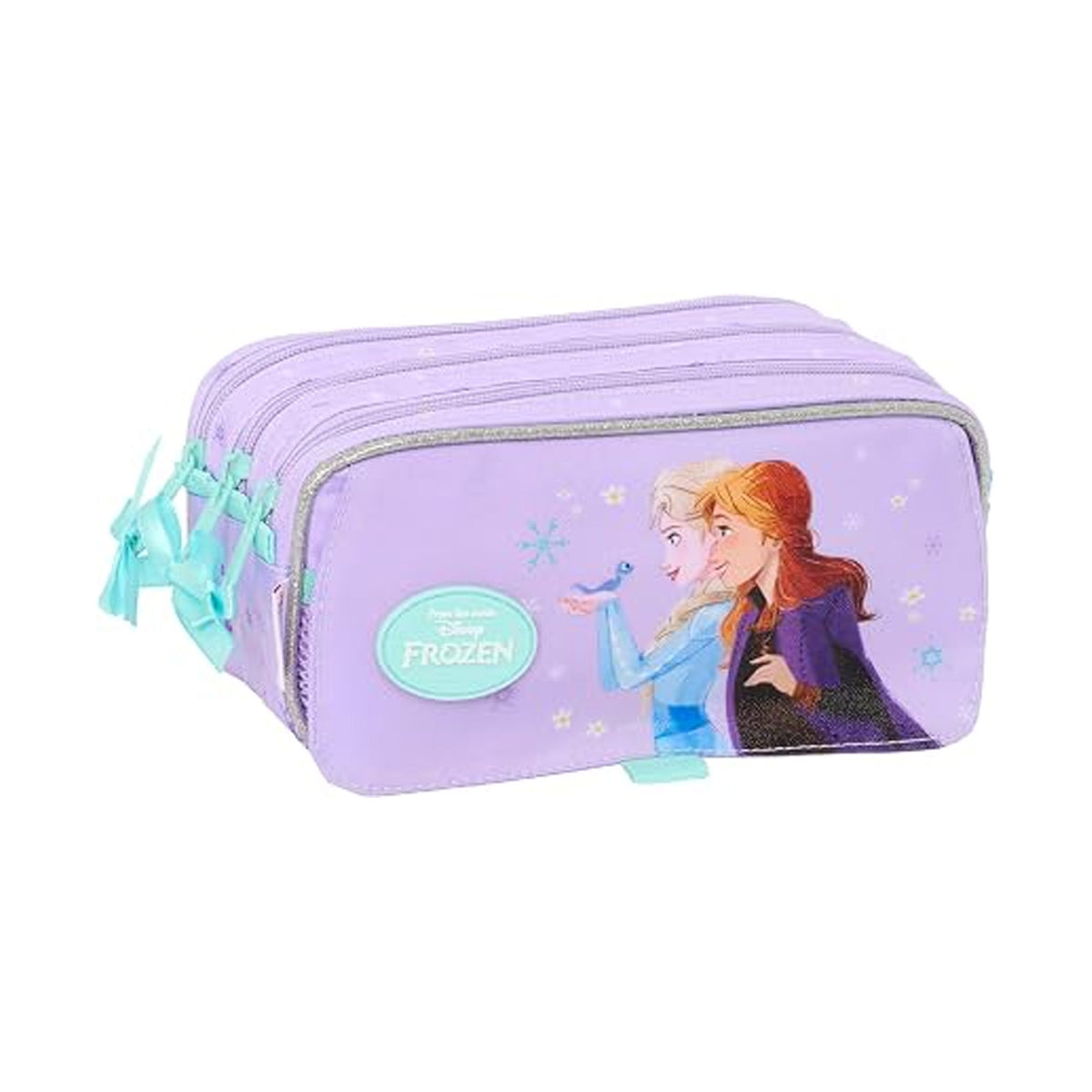 Trousse Safta Frozen 3 Compartiments — Elsa & Anna - Librairie Oxford City