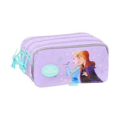 Trousse Safta Frozen 3 Compartiments — Elsa & Anna - Librairie Oxford City
