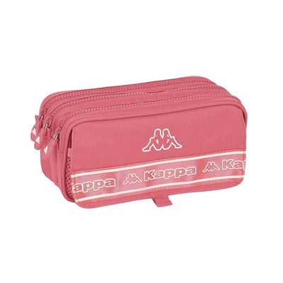 Trousse Kappa 3 Compartiments Rose — Fermeture Éclair - Librairie Oxford City