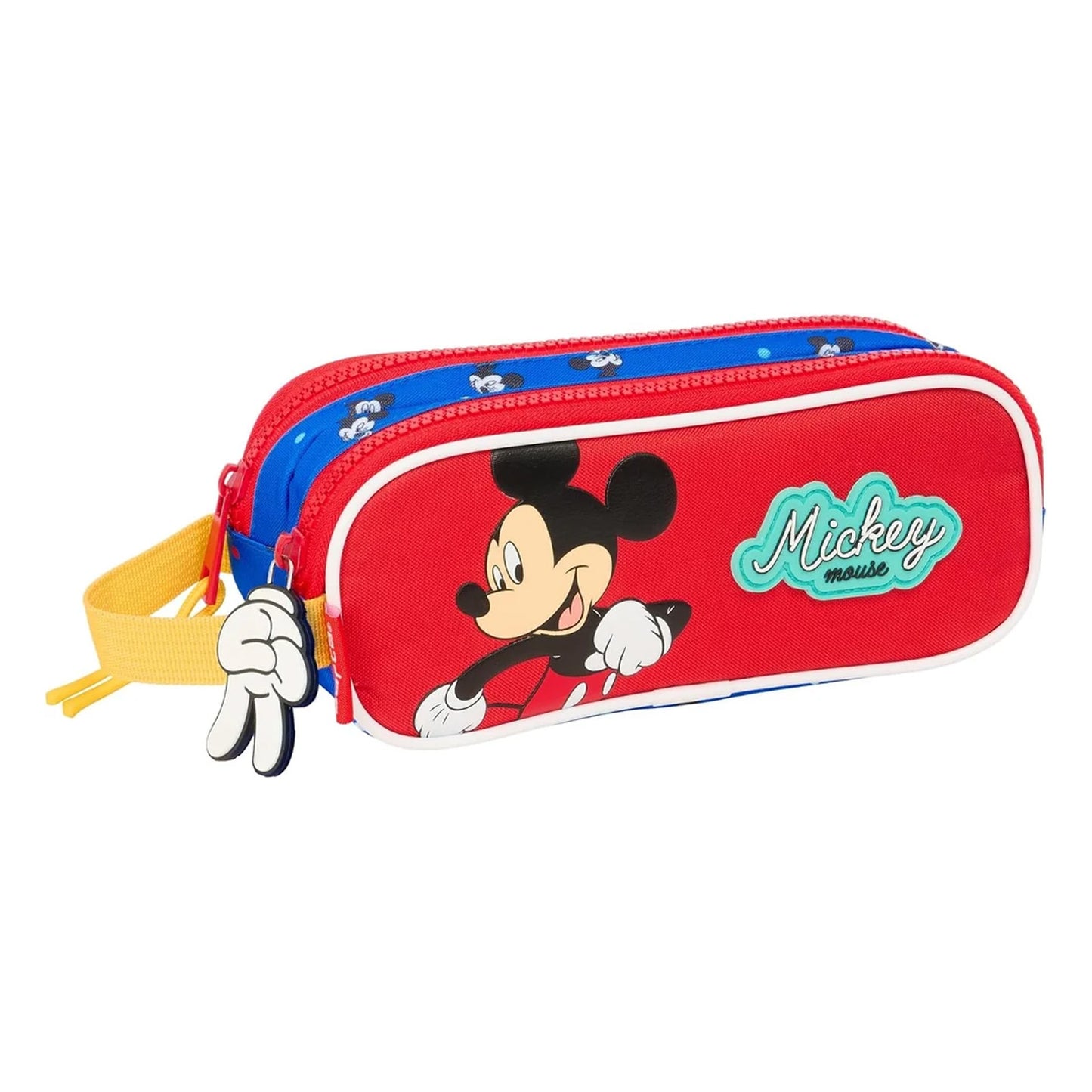 Trousse Safta Mickey Mouse 2 Zips — Rouge & Bleu - Librairie Oxford City