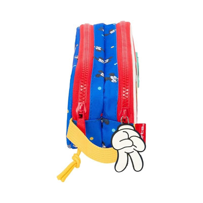 Trousse Safta Mickey Mouse 2 Zips — Rouge & Bleu - Librairie Oxford City