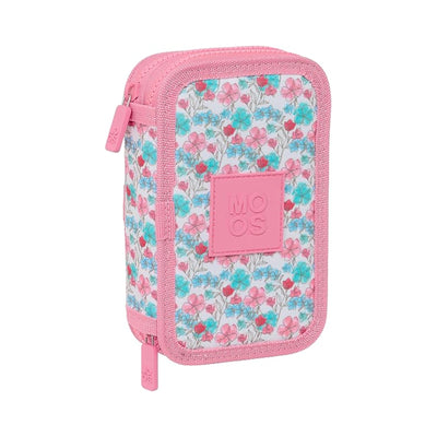 Trousse Plate Moos 28 Pièces — Rose, Bleu & Blanc