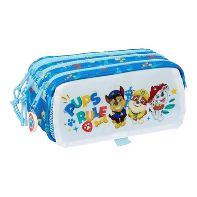 Trousse Safta Paw Patrol 3 Compartiments — Bleu/Rouge - Librairie Oxford City