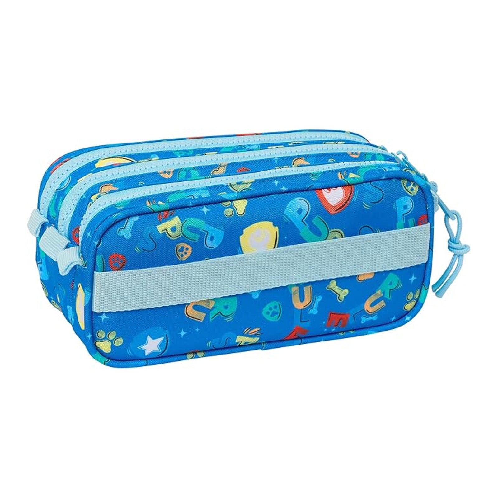 Trousse Safta Paw Patrol 3 Compartiments — Bleu/Rouge - Librairie Oxford City