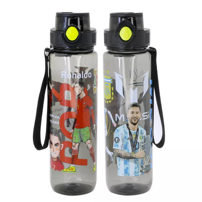 Gourde Foot Pop - Top avec Dragonne 1L — Messi / Ronaldo - Librairie Oxford City