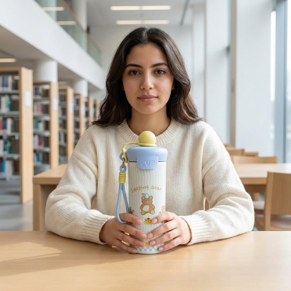 Mug Thermos Inox Kawaii – Tasse Café Isotherme Cute Animals | Oxford City - Librairie Oxford City