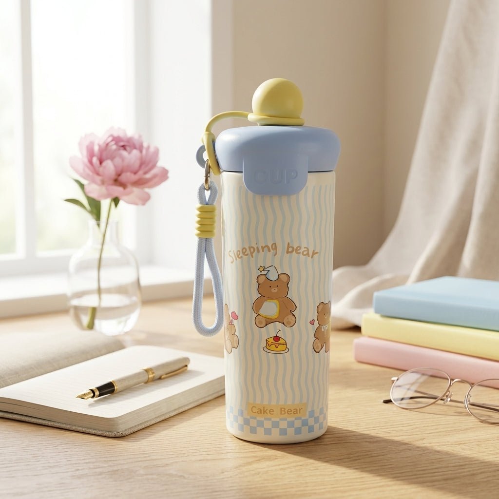 Mug Thermos Inox Kawaii – Tasse Café Isotherme Cute Animals | Oxford City - Librairie Oxford City