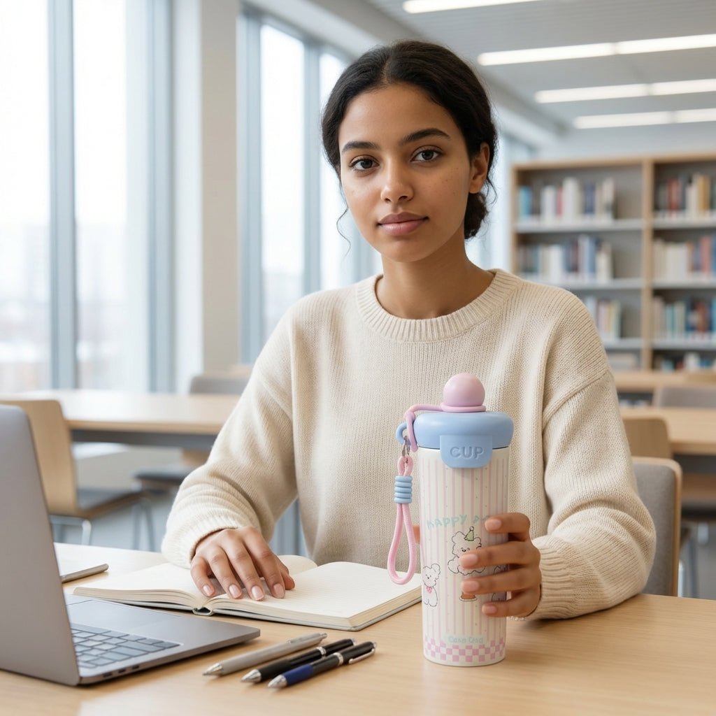 Mug Thermos Inox Kawaii – Tasse Café Isotherme Cute Animals | Oxford City - Librairie Oxford City