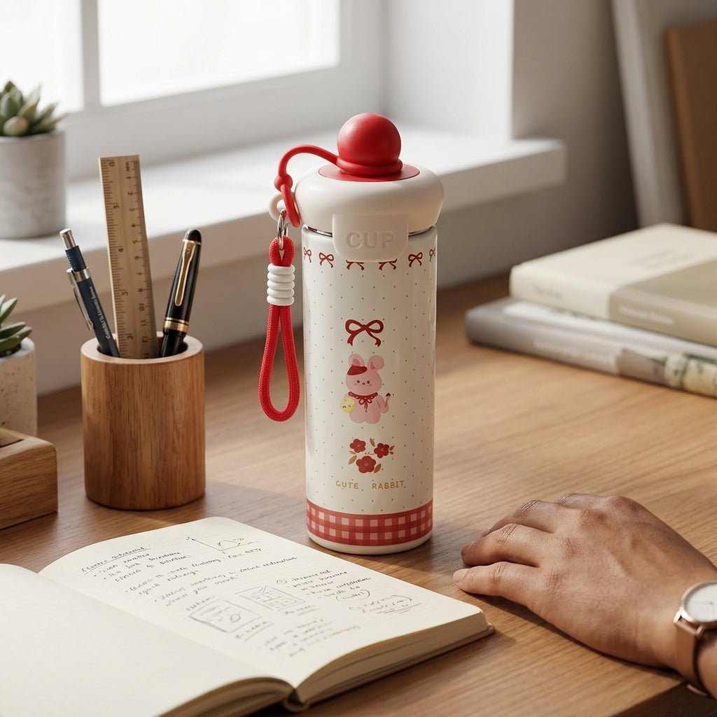 Mug Thermos Inox Kawaii – Tasse Café Isotherme Cute Animals | Oxford City - Librairie Oxford City