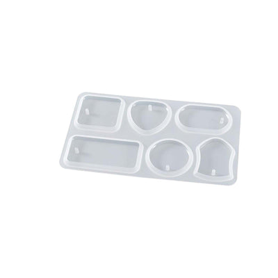 Moule Silicone Porte-Clé — 6 Cavités Formes Assorties - Librairie Oxford City