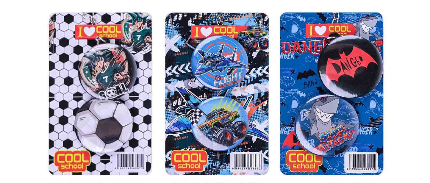 Set Porte Clé et Pin Personalisé - KING's ARMOR by Cool School