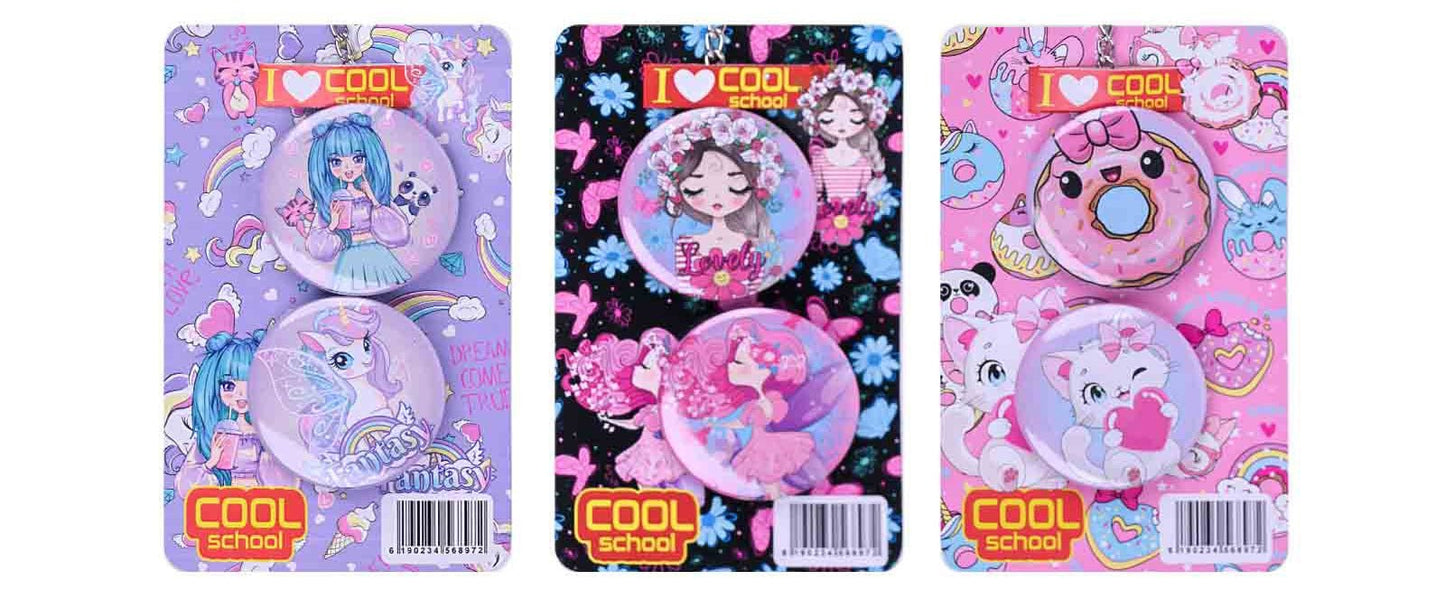 Set Porte Clé et Pin Personalisé - QUEEN's GARDEN by Cool School