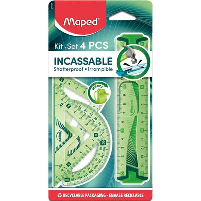 Maped Incassable - Mini kit de traçage 4 pièces - Librairie Oxford City