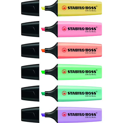 💫 STABILO BOSS ORIGINAL – Pochette Pastel Dream (x6) 💗💜💙💚💛🧡