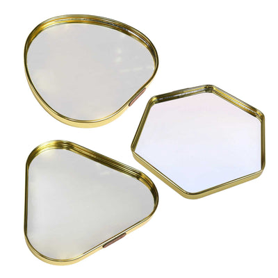 Plateau Hexagonal Doré (22x22cm)