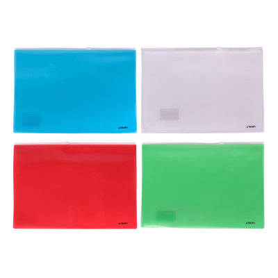 Pochette Zipper A4 — DL Dingli DL5293 (Coloris assortis) - Librairie Oxford City