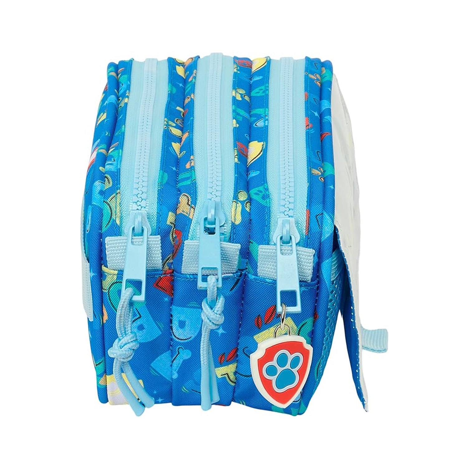 Trousse Safta Paw Patrol 3 Compartiments — Bleu/Rouge - Librairie Oxford City