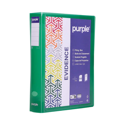 Boîte de Classement PP A4 Dos 60mm Personnalisable — Purple Evidence - Librairie Oxford City