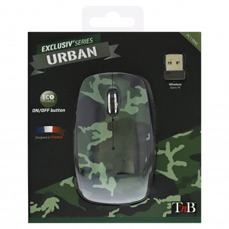 Souris sans fil EXCLUSIV CAMOUFLAGE T'nB - Librairie Oxford City